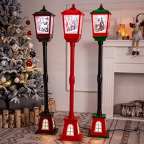 Christmas decorative street lights 136CM music snow street lights shopping mall store windows living room floor ornaments night lights