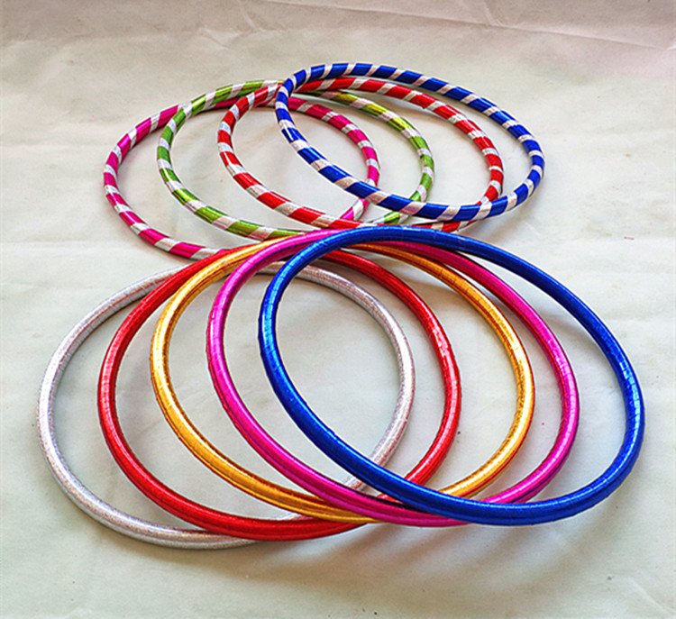 Children's children's ring Children's lap Toddler physical dance bicolor color Ring Gymnastics Circle Games Drills Drill Hole Equipment Kindergarten