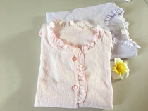 Day single womens knitted elastic cloth cotton front door home clothing pajamas single coat increase