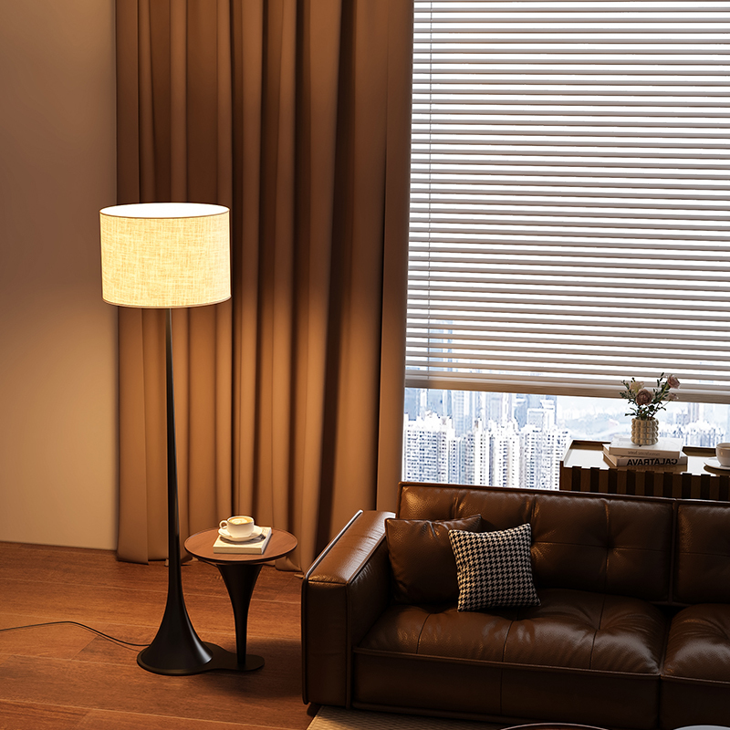 Nordic Floor Lamp for Living Room, Sofa Side, Bedroom Bedside, Simple and Creative Design with Coffee Table and Shelf, Standing Table Lamp