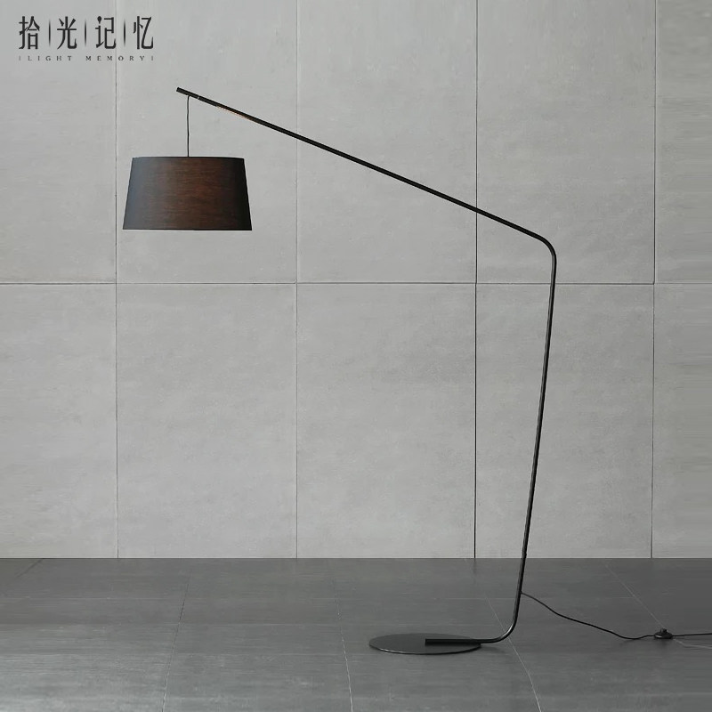 Fishing lamp floor lamp living room Nordic Danish metal creative simple modern bedroom model house villa floor lamp