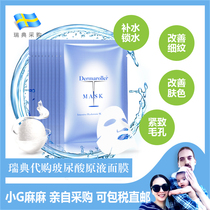Small G home Sweden Dermaroller hyaluronic acid repair medical beauty silk mask hydrating moisturizing anti wrinkle