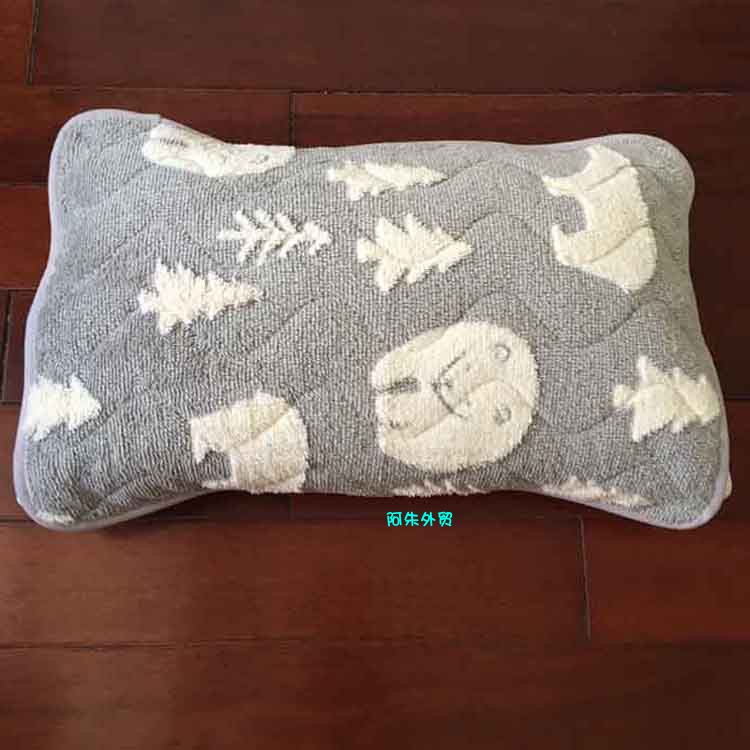 Foreign Trade Day Single-person cleaning of fabric plush thick pillow sleeps light gray dark blue yellow