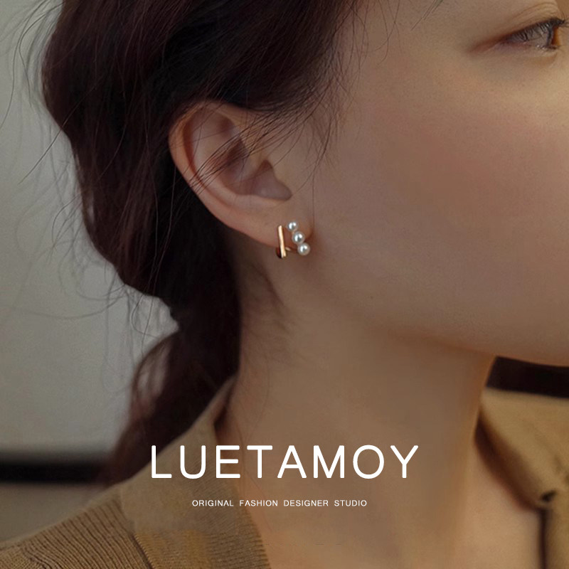 意大利【设计师】Luetamoy 轻奢天然珍珠耳钉2026年新款小众摆件
