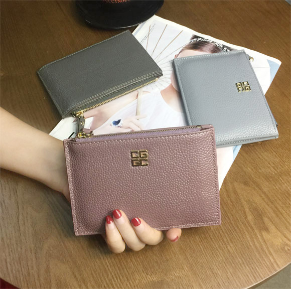 Tidal Europe and America Little Money Package Women's Laced Short Lady Zero Money Bag Genuine Leather Multi-Position Bull Leather Card Bag Coin Bag Big Card