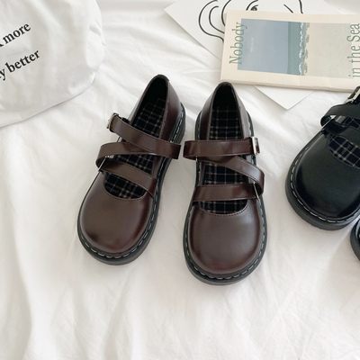 taobao agent Soft retro footwear, universal Japanese school skirt, doll head, Lolita style