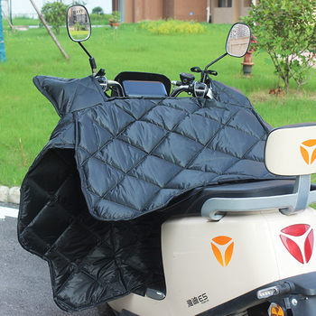 Electric Vehicle Windshield Quilt Medium Thick Double-Sided Rainproof Battery Motorcycle Coldproof Spring & Fall Four-Season Universal Windproof Cover
