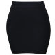 Spring and autumn new bag hip skirt skirt high waist elastic one step skirt short skirt female professional bag skirt black work skirt