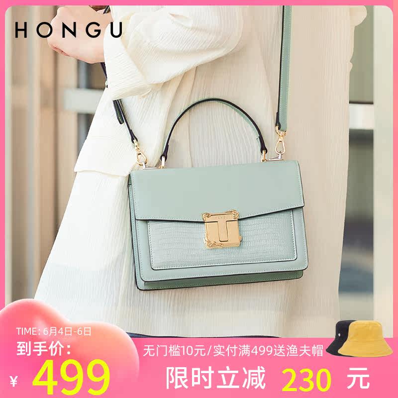 Red Valley Women's Bag 2021 New Texture Bull Leather Fashion Carry Single Shoulder Bag Female Crocodile Tattoo Satchel Bag 3916