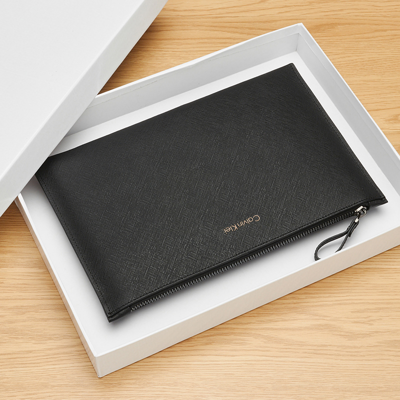 Genuine leather clip bag men's envelope bag fashion youth cowhide clutch bag handbag youth clutch bag