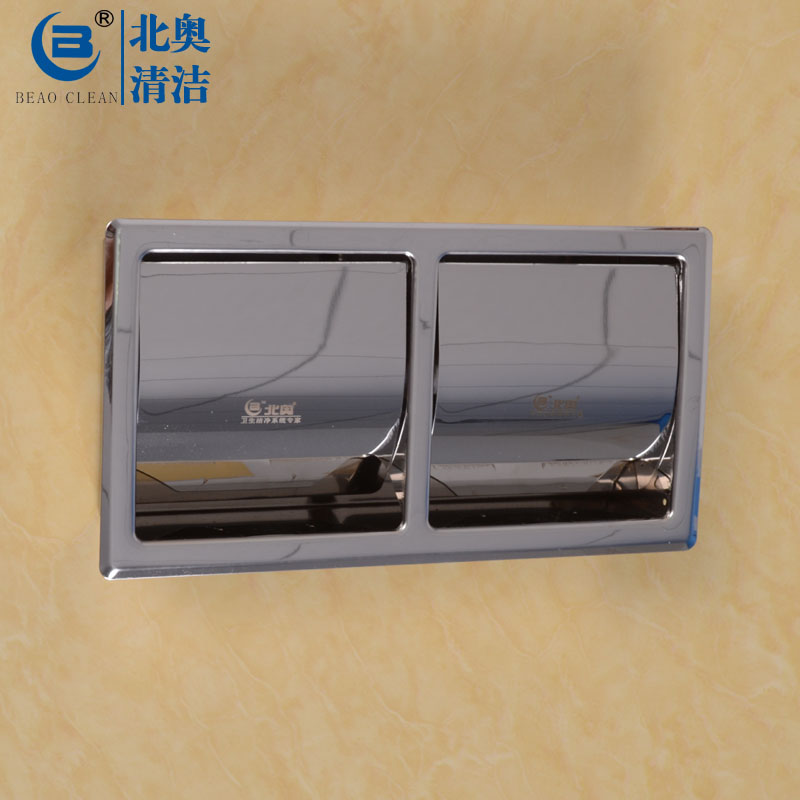 North O Stainless Steel Embedded Drum Toilet Paper Box Rack Bathroom Rolls Toilet Paper waterproof rolls toilet paper rack toilet paper towels
