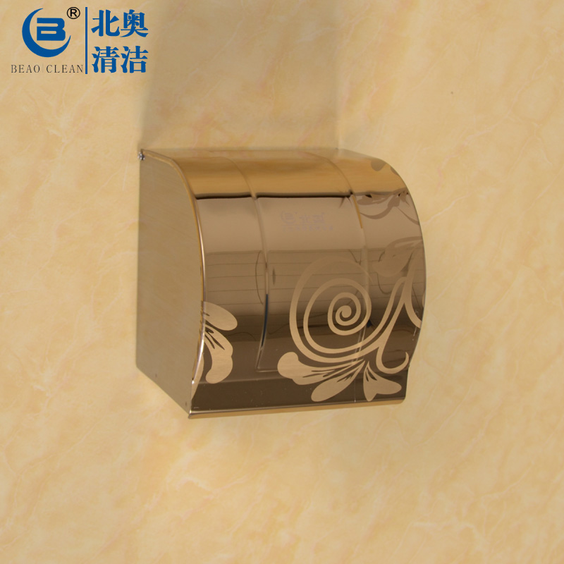 North O 304 Stainless Steel Paper Towel Rack Toilet Paper Box Toilet Paper Rack Waterproof Moisture-proof Full-hermetic wall-mounted towel cylinder