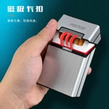 Мужской металлический креативный легкий и тонкий портативный портсигар, алюминиевый сплав