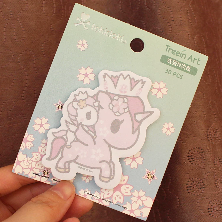 Tokidoki Taoki Doki Sakura Единорог горячая штамповка наклейка N раз наклейка стойка карманный стикер пост-ит