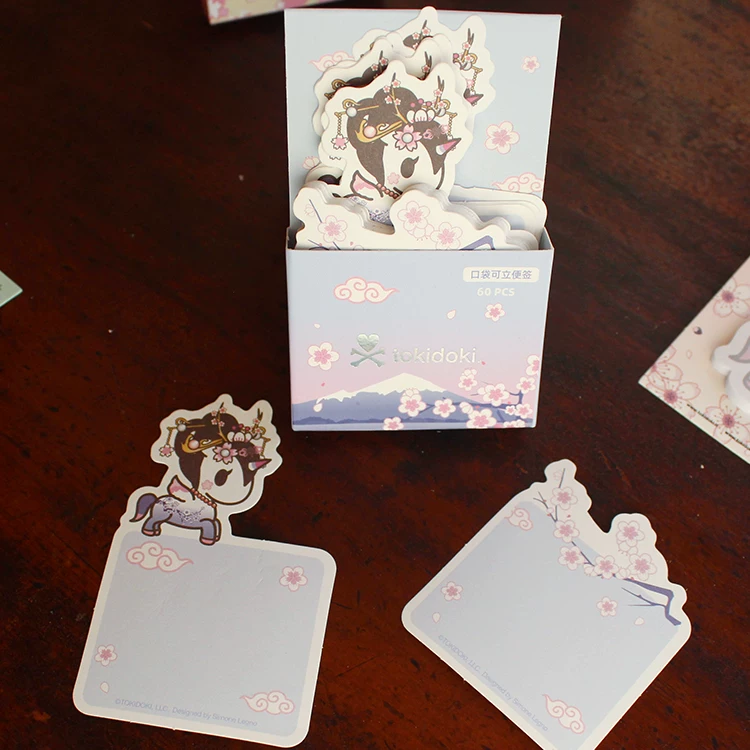Tokidoki Taoki Doki Sakura Единорог горячая штамповка наклейка N раз наклейка стойка карманный стикер пост-ит
