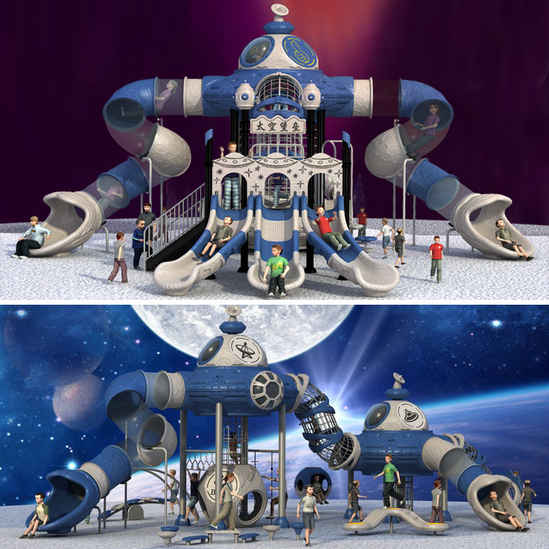 Kindergarten Outdoor Stainless Steel Slide Slides Children Community Park Outdoor Large Pleasure Equipment Climbing racks Toys