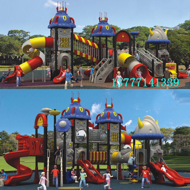 Kindergarten Outdoor Large Small Doctoral Slides Combined Children Outdoor Pleasure Equipment Community Park Plastic Toys