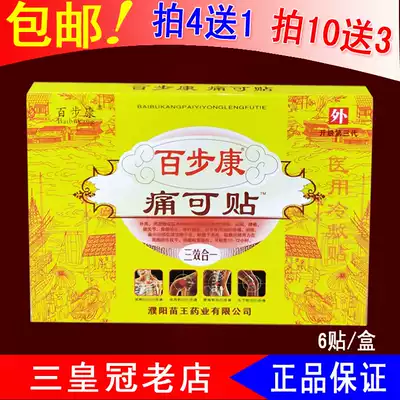 Baibu Kang pain patch cold application cervical vertebra lumbar stick neck shoulder waist pain 6 patch box