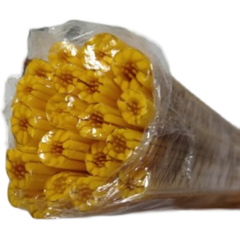 Специальное стекло 进口高硼硅玻璃千花棒 粉色玫瑰花 灯工琉璃花棒 直径6-8mm