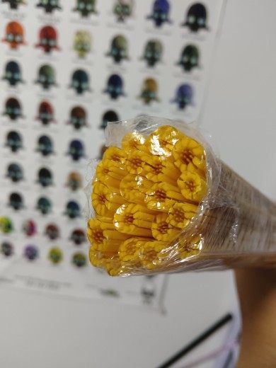 Специальное стекло 进口高硼硅玻璃千花棒 粉色玫瑰花 灯工琉璃花棒 直径6-8mm