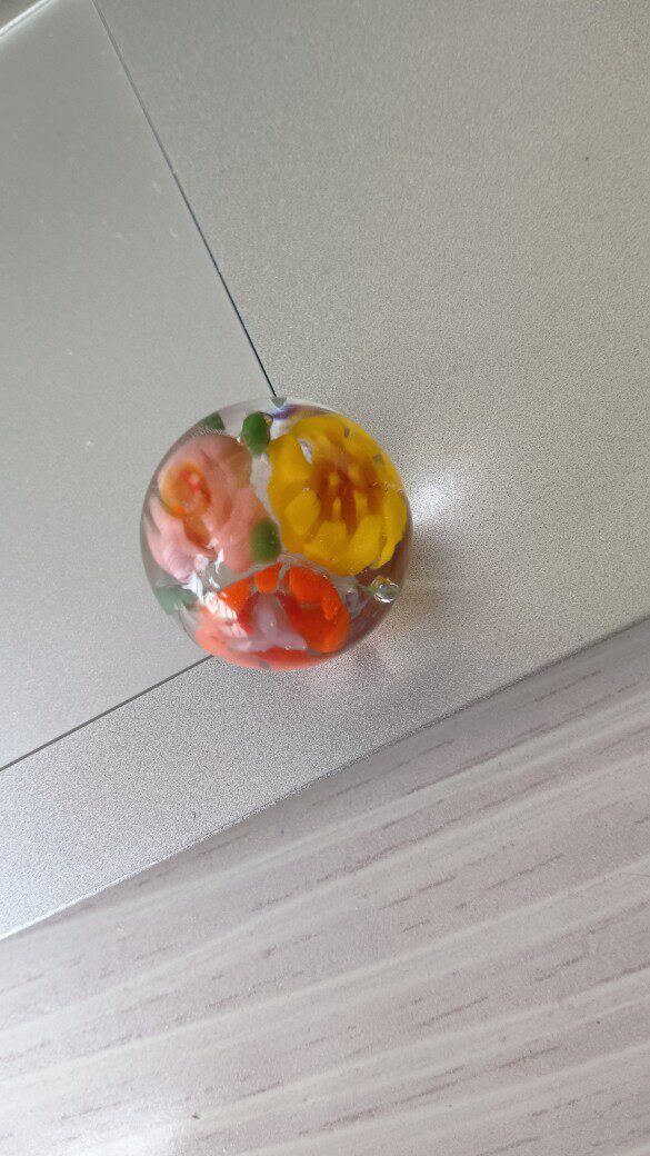 Специальное стекло 进口高硼硅玻璃千花棒 粉色玫瑰花 灯工琉璃花棒 直径6-8mm