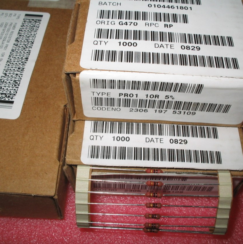 10 2 dollars VISHAY 10R PR01 coarse copper foot metal film resistance (0 25W volume 1W power-Taobao