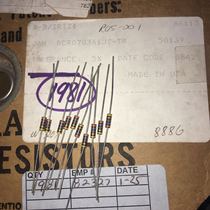 10 pieces 6 yuan US AB 360R 0 25W carbon core non-inductive audio resistor USA made resistance value is too large