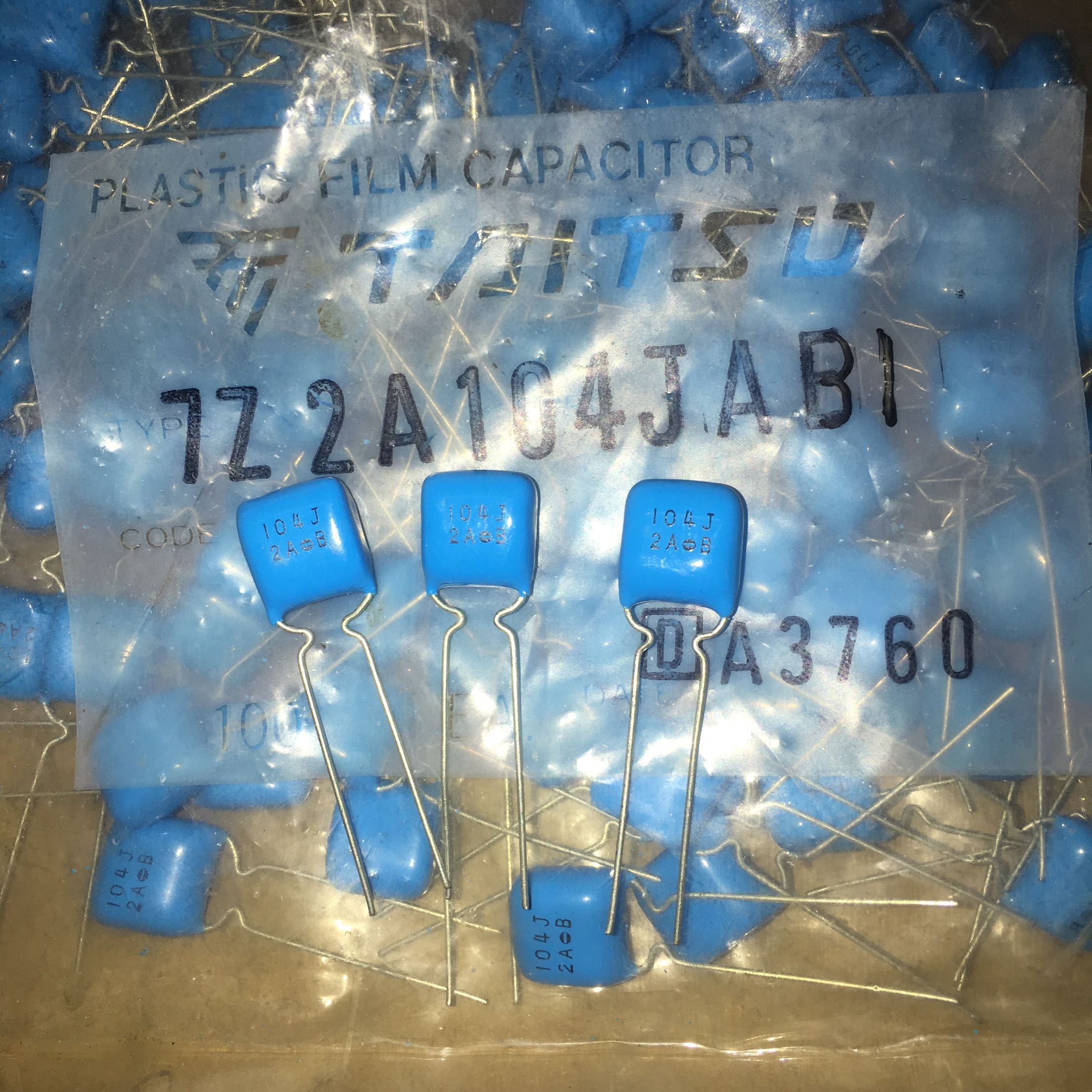 10 6 yuan Japan TAITSU 100V0 1UF MKP audio film capacitor 2A104J
