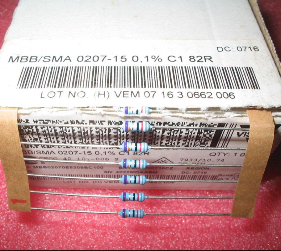 VISHAY BC 82R 0 1% 15PPM 0207 Precision Resistance-Taobao