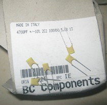 472 4N7 4700PF 100V Philips BC SILVER FILM HIGH FREQUENCY CERAMIC capacitor 5MM