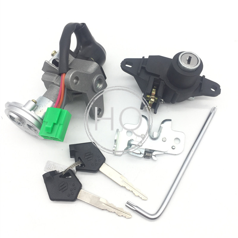 Adapted Suzuki Lego to QS110T Li to UZ110T UR110 UR110 scooter electronic door lock key cover lock full car lock