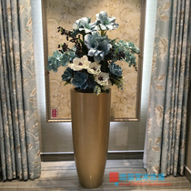 FRP floor-to-ceiling large vase simulation flower arrangement set living room hotel shopping mall European-style modern decoration ornaments