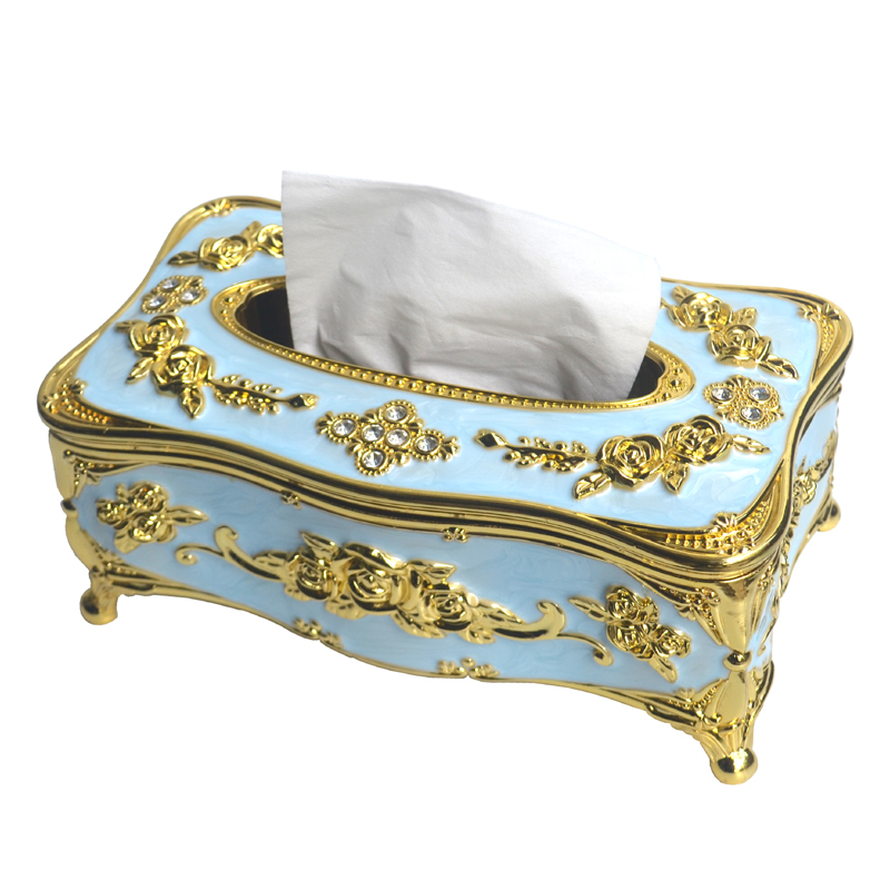 Dining room creative European tissue box living room coffee table toilet paper box dining table removable toilet paper box hotel KTV napkin box