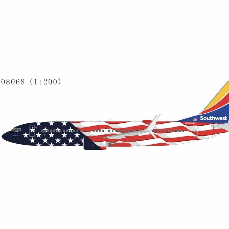 Pre-Ng Models 08068 1:200 Southwest Airlines B737-800 N500Wr Alloy Model Pre-Ng Models 08068 1:200 Southwest Airlines B737-800 N500Wr Alloy Model