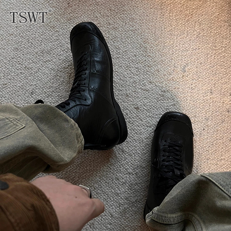 French Genuine Leather Martin Boots Men's Training Shoes Lace-Up Cleanfit Derby Shoes Chelsea Boots High-Top German Training Shoes French Genuine Leather Martin Boots Men's Training Shoes Lace-Up Cleanfit Derby Shoes Chelsea Boots High-Top German Training Shoes