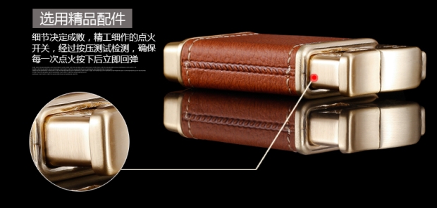 Baicheng HONEST bên ống lửa đặc biệt nhẹ hơn lửa ngang bơm hơi hộp quà tặng hộp quẹt