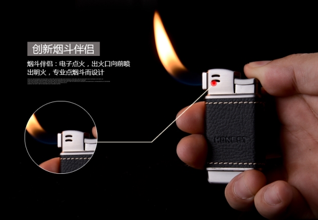 Baicheng HONEST bên ống lửa đặc biệt nhẹ hơn lửa ngang bơm hơi hộp quà tặng hộp quẹt