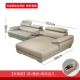 Sofa da hàng đầu lớp da bò hiện đại tối giản nội thất phòng khách đồ nội thất kích thước kết hợp của sofa da nghệ thuật dày vừa - Ghế sô pha