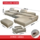 Sofa da hàng đầu lớp da bò hiện đại tối giản nội thất phòng khách đồ nội thất kích thước kết hợp của sofa da nghệ thuật dày vừa - Ghế sô pha