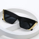 Square Sunglasses for Women, High-End European and American Retro Cat-Eye Black 2025 New Style Sunglasses, Sun Protection and Uv Protection