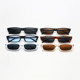 European and American New Style Rectangular Ultra-Small Narrow-Frame Sunglasses for Women, Trendy Korean Version for Men, Bar Disco Hip-Hop Sunglasses