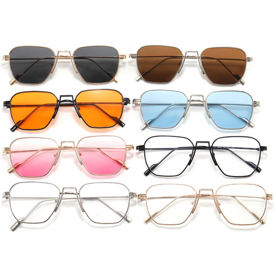 Trendy Small-Frame Sunglasses Worn by European and American Celebrities, Decorative Eyeglass Frames, Unisex Sunglasses, Hip-Hop Style, Tiktok Glasses