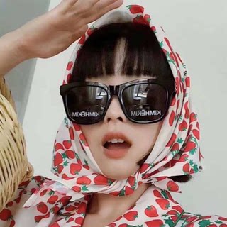 New Style Xiaohongshu Same Style Internet Celebrity Sunglasses Korean Version Women's Trendy Personality English Letter Women's Retro Sunglasses