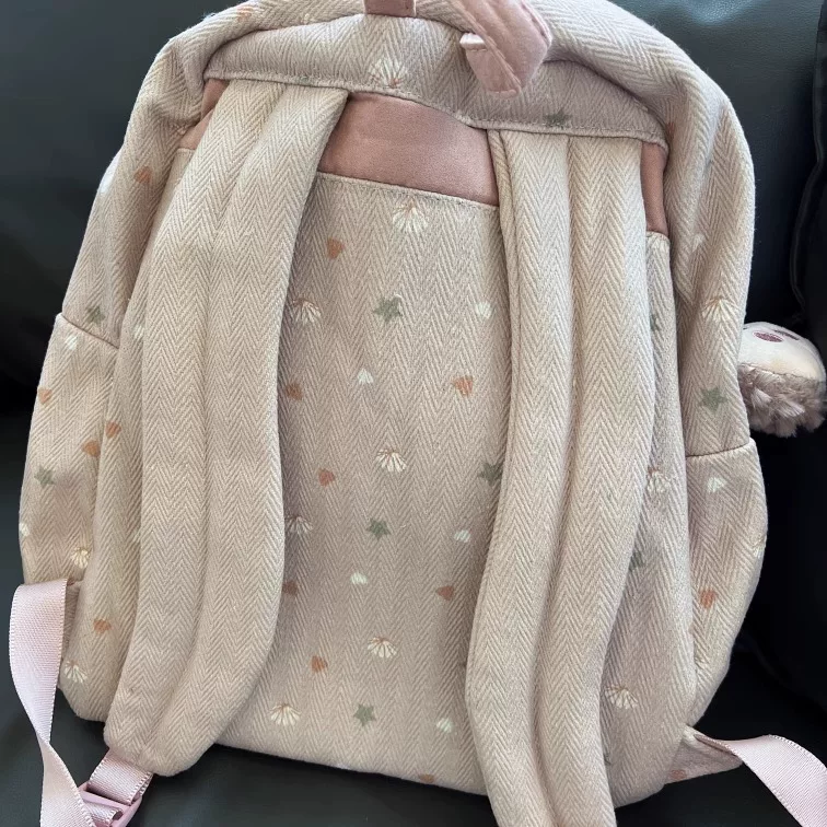 Japanese backpack, bag, cartoon capacious doll
