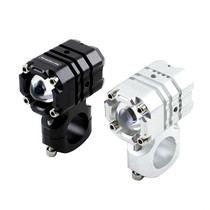 MOTORFANS locomotive fans modified motorcycle dual-light lens bright flash three-speed LED fog lights paving road spotlight