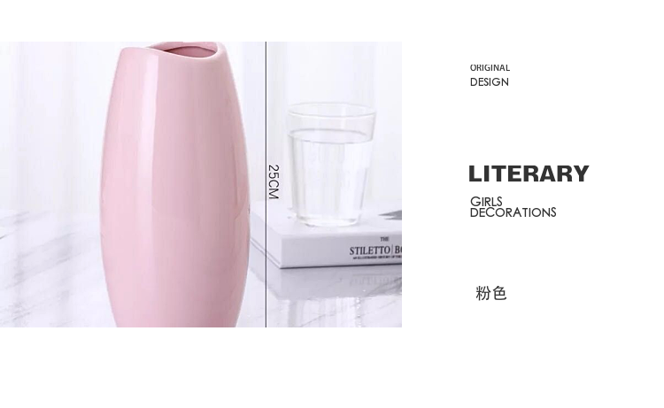 Bình hoa sứ sứ châu Âu bình sứ vận chuyển hàng không nhanh chóng vòng nhà (bán riêng) - Vase / Bồn hoa & Kệ bình hoa hồng đẹp
