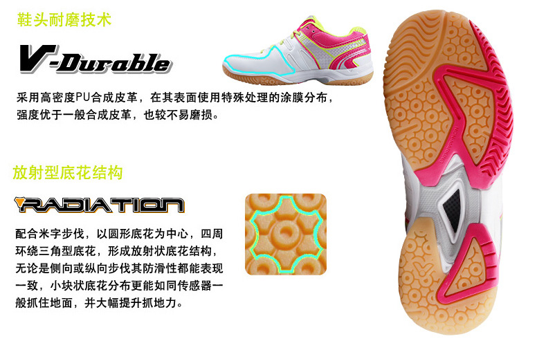 Chaussures de Badminton uniGenre VICTOR - Ref 843145 Image 46