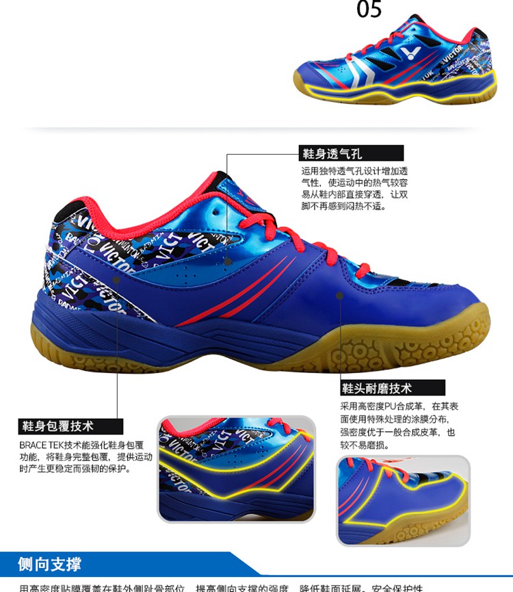 Chaussures de Badminton uniGenre VICTOR - Ref 843145 Image 15