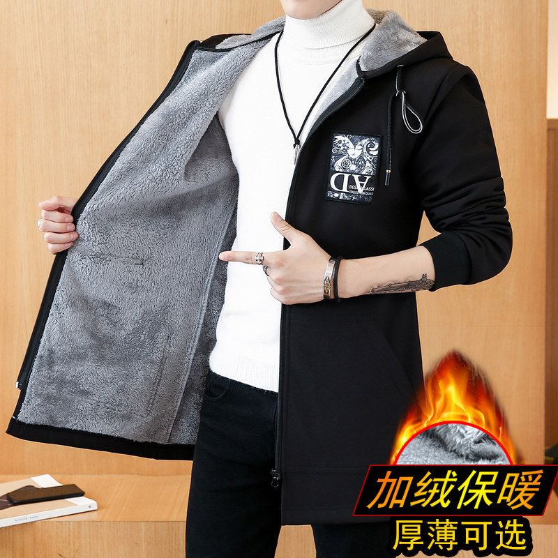 风衣男棉衣男加绒加厚加棉爆款男羽绒服男薄P60厚P78