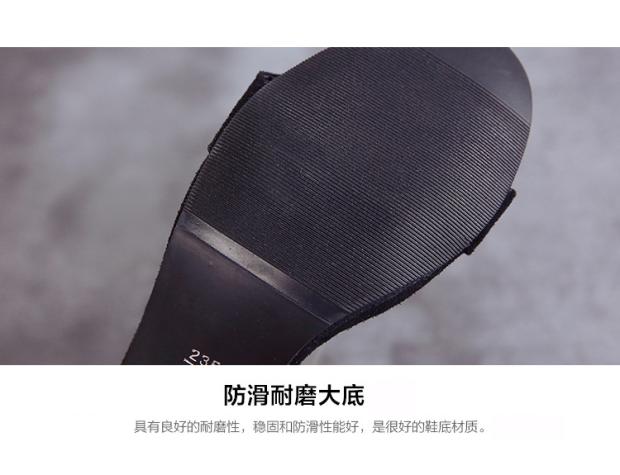 2018 phiên bản Hàn Quốc mới của sandal nữ mùa hè đẹp với màu đen khóa từ gợi cảm nữ giày cao gót hở ngón đa năng sandal nữ hàn quốc